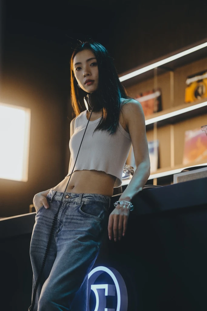 沙滩上的身影
